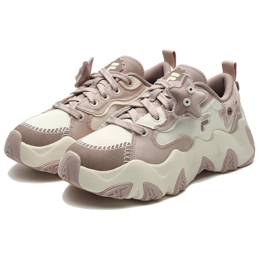 Женские кеды Fila FUSION STARFISH CANVAS (бело-розовые) — фото 2