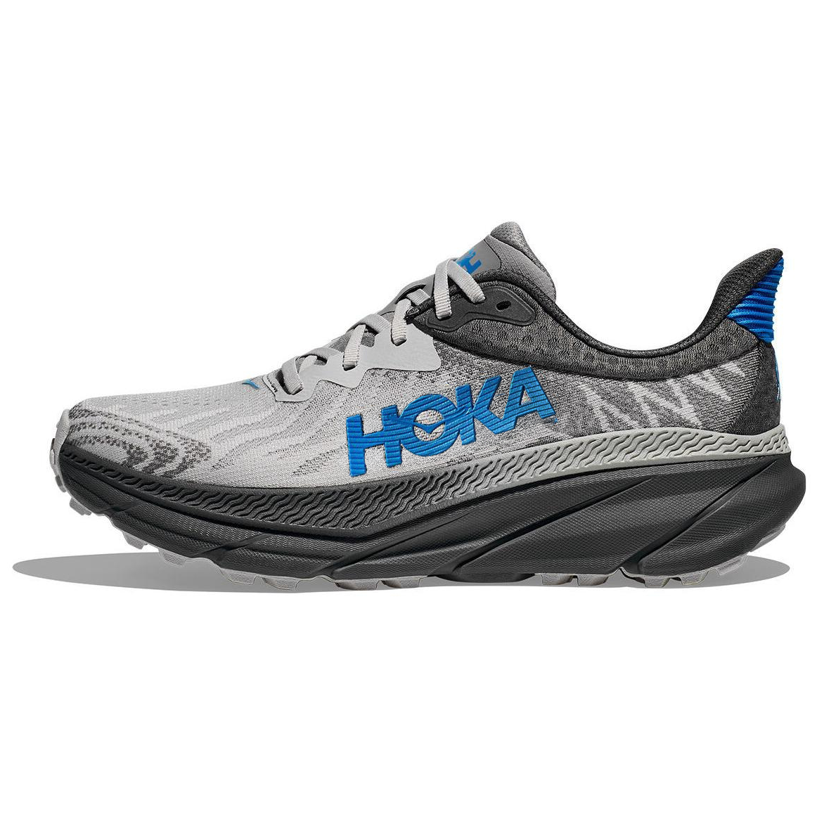 Мужские кроссовки HOKA Challenger 7 Trail (серо-синие)