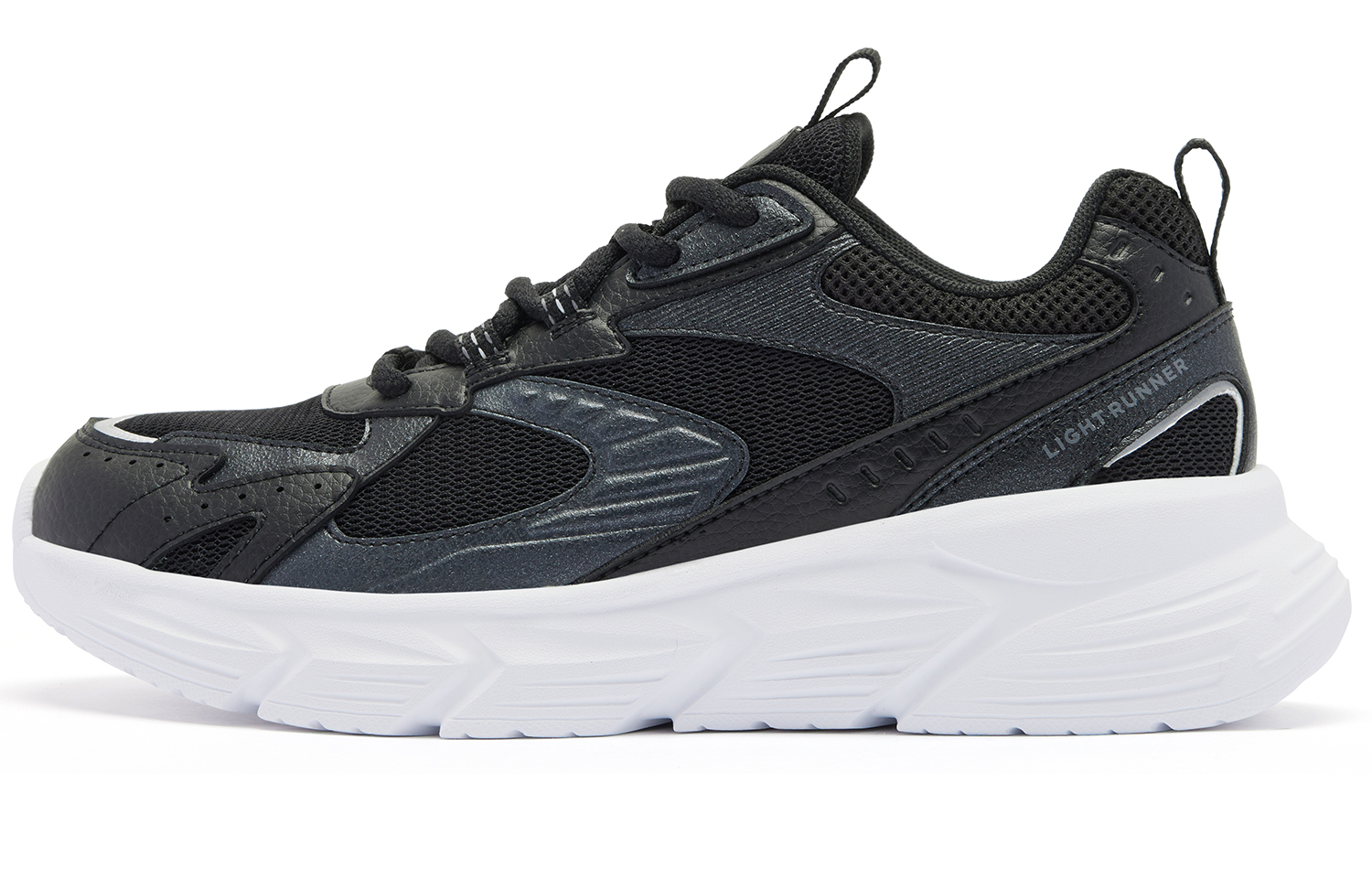 QIAODAN Cushioning Abrasion Resistant Breathable Low top Running Shoes Women’s Black White