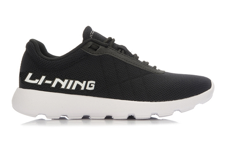 Li Ning Comfortable Fabric Cushioning Slip Resistant Abrasion Resistant Breathable Lightweight Low top Running Shoes