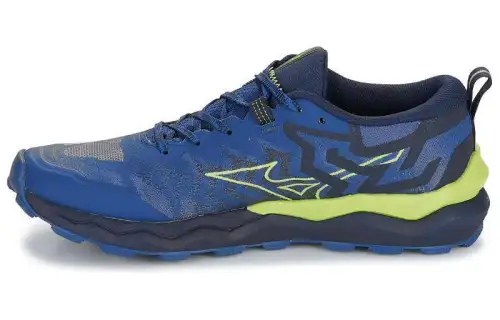 Mizuno WAVE DAICHI 8 Cushioning, Wear Resistant Low top Running Shoes Men's Blue Green