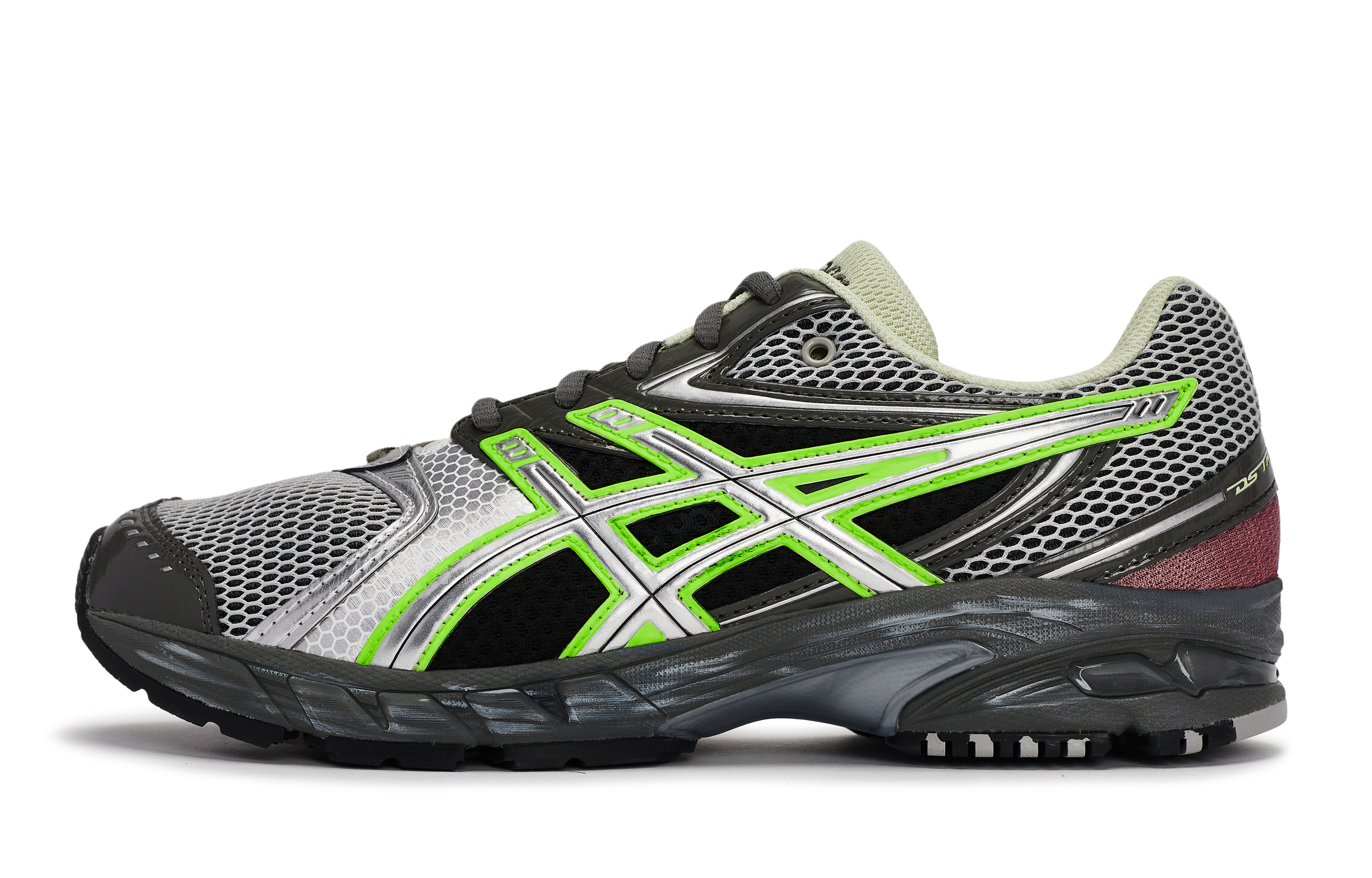 Asics GEL DS TRAINER 14 Abrasion Resistant Low top Running Shoes Unisex Black Gray Neon Green