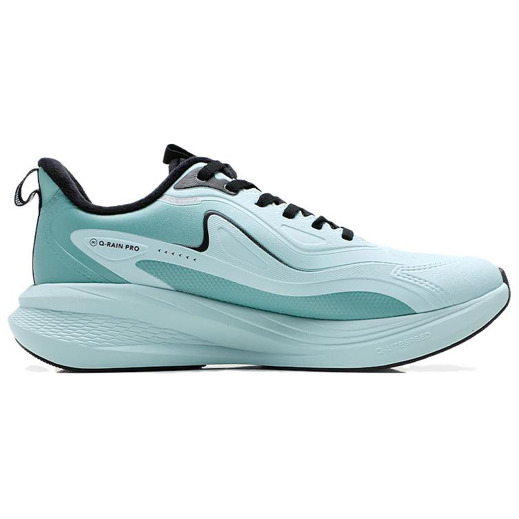 QIAODAN Speed Fleece Lined Thermal Slip Resistant Abrasion Resistant Low top Casual Running Shoes Men’s Blue Green