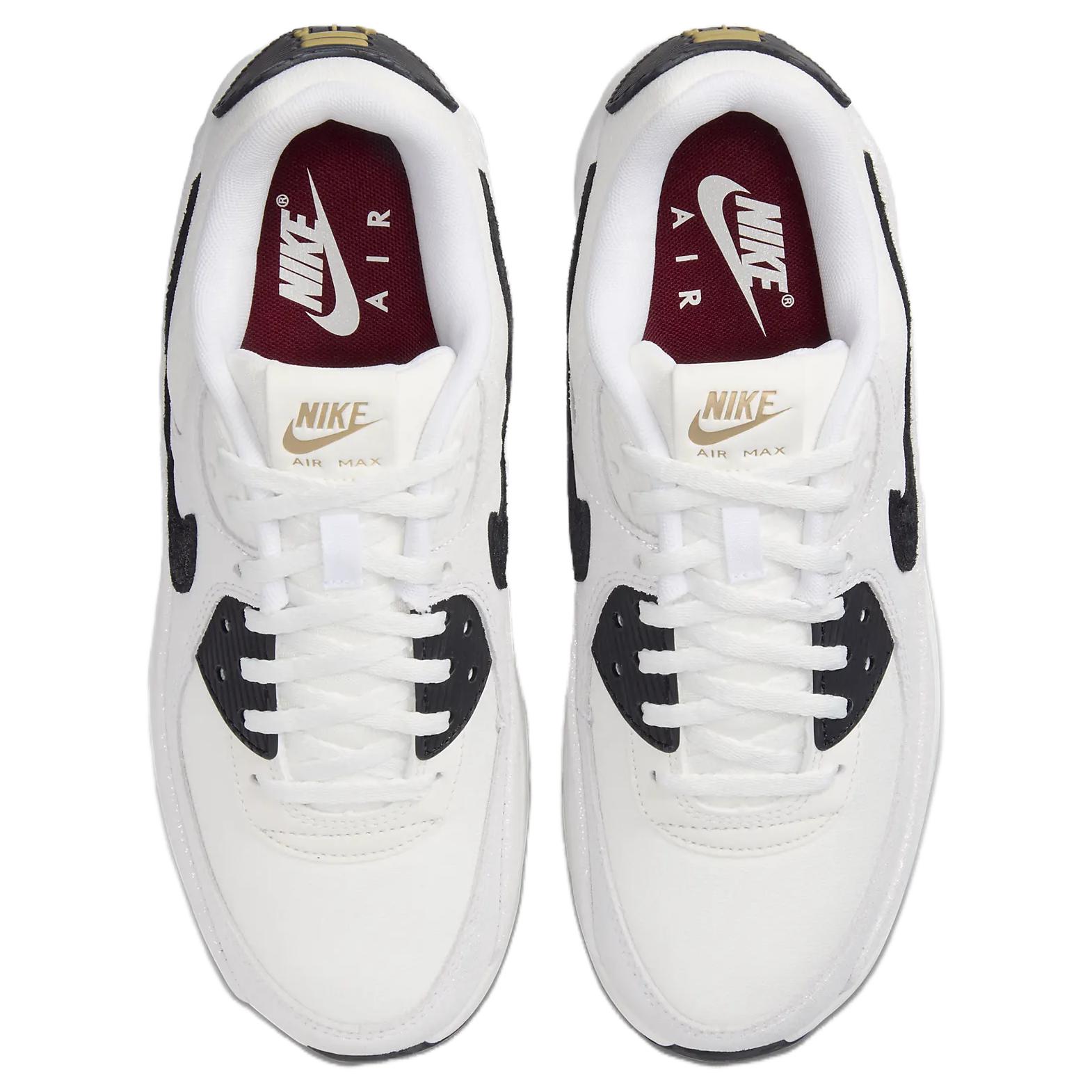 Nike Air Max 90 LV8 White Metallic Gold Black Women’s