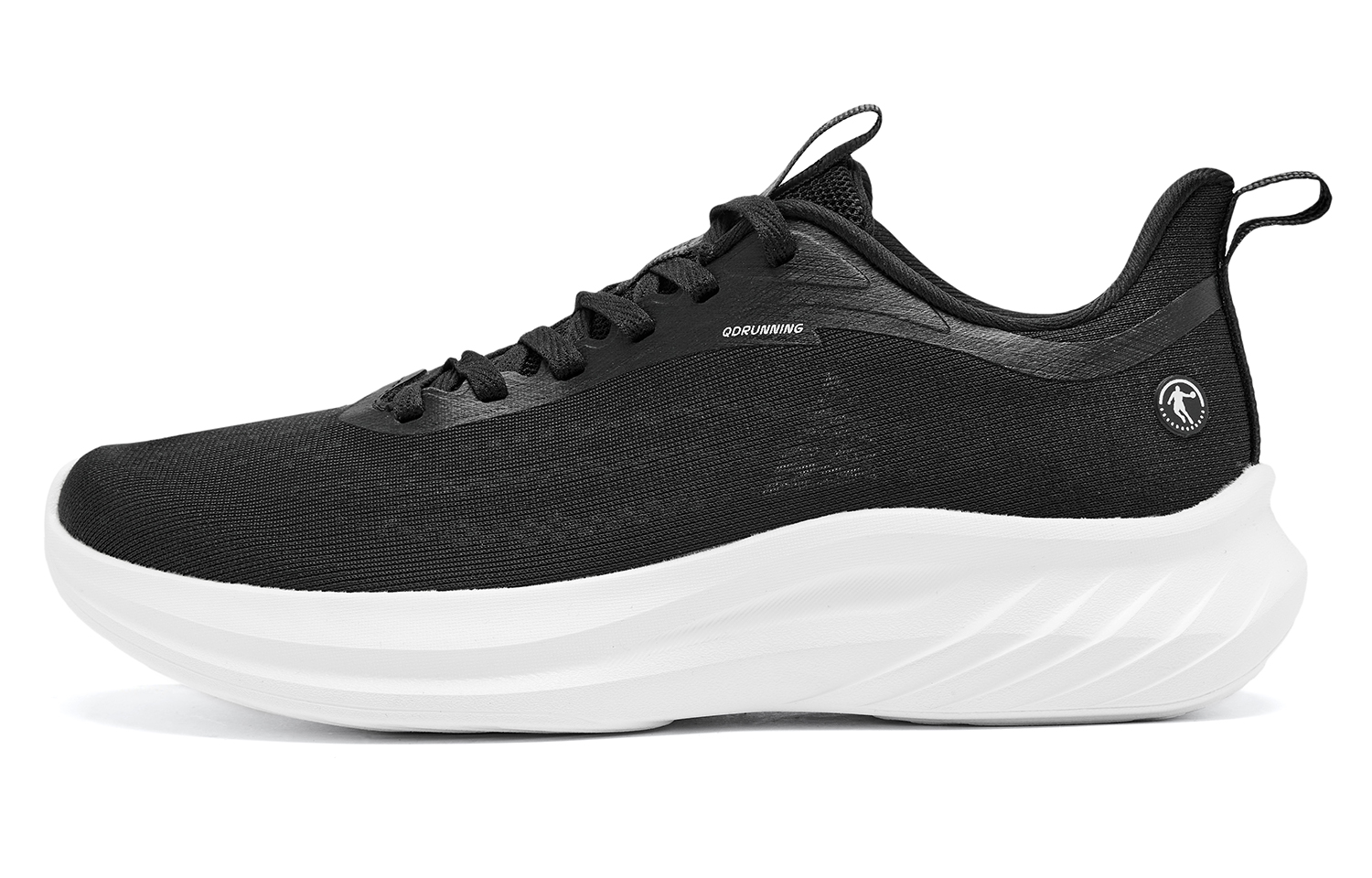 QIAODAN Cushioning Slip Resistant Abrasion Resistant Low top Casual Running Shoes Women’s Black