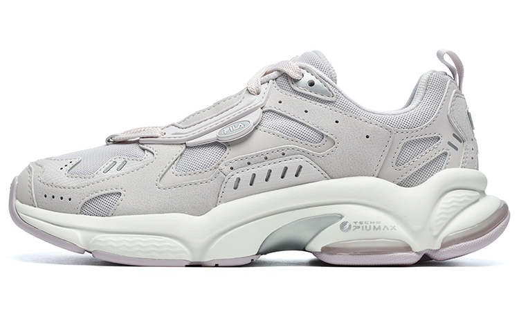 FILA FUSION Rjv D Synthetic Leather, Textile Low top Casual Running Shoes Women’s Gray Purple Silver