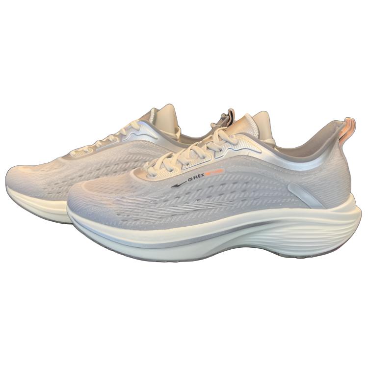Erke Strange Bullet 3.0 Cushioning Abrasion Resistant Breathable Lightweight Low top Running Shoes Men’s White