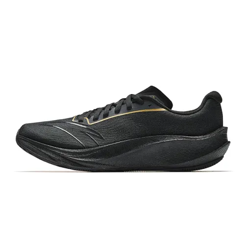Anta Cushioning Slip Resistant Breathable Rebound Low top Nitrogen Technology Casual Training Running Shoes Men's Black