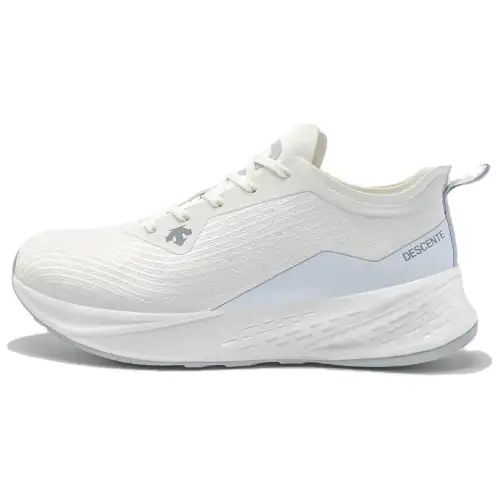 DESCENTE Enerzite Comfortable Round Toe Cushioning Slip Resistant Low top Casual Running Shoes Women's White
