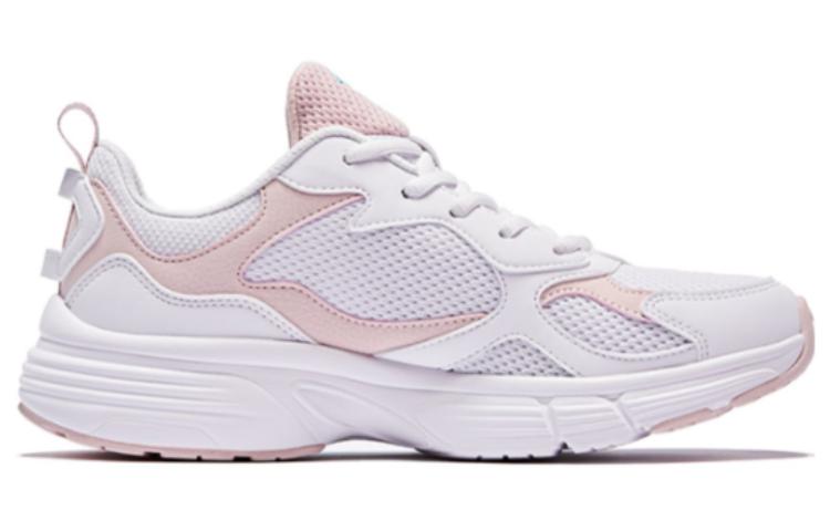 QIAODAN Comfortable Abrasion Resistant Breathable Low top Running Shoes Women’s White Pink Blue