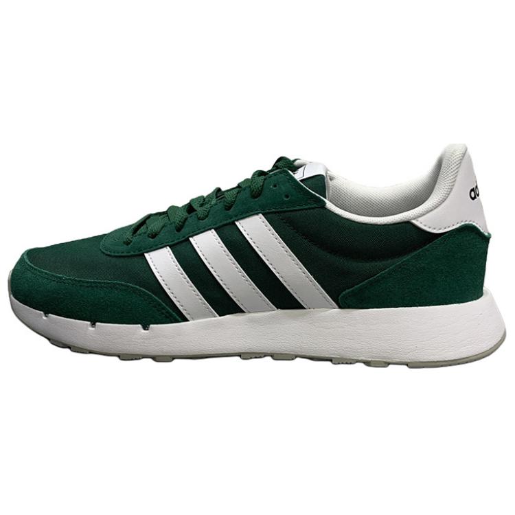 Adidas Run 60s 2.0 Slip Resistant Abrasion Resistant Low top Casual Running Shoes Unisex Green White