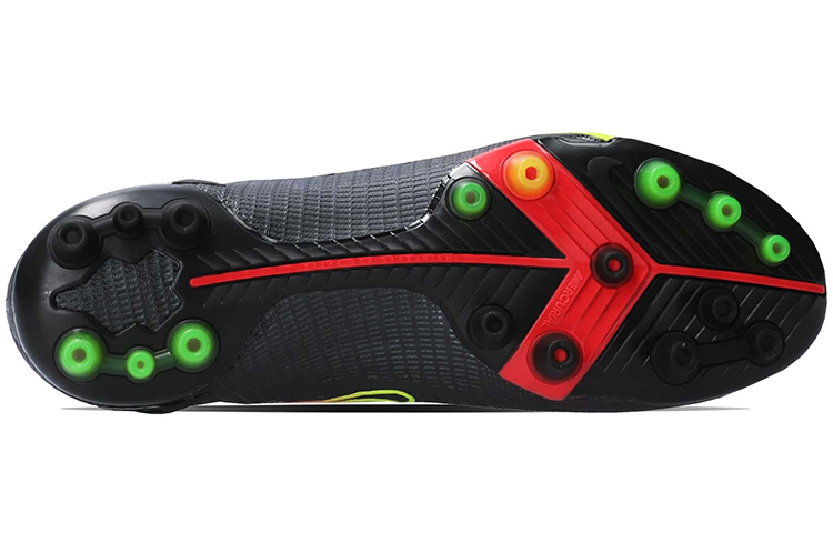 Мужские бутсы Nike Mercurial Superfly 8 Elite AG (черно-оранжево-красные) — 黑颜色 — фото 5