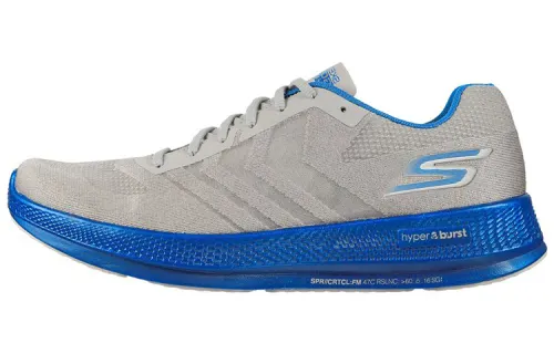 Skechers GO RUN RAZOR Fabric Low top Running Shoes Men's Gray Blue