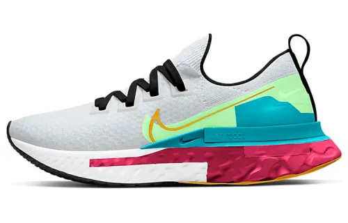 Nike React Infinity Run Flyknit Premium 'Pure Platinum Cardinal Red' Women's