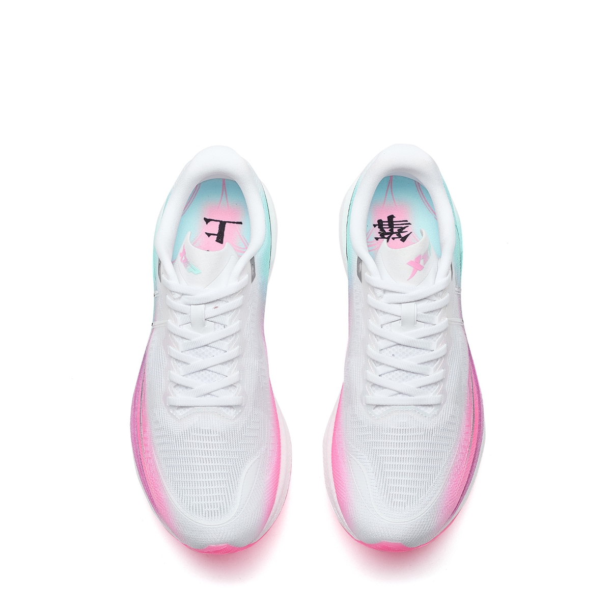 XTEP 360X 2.0 Fabric Low top Carbon Plate Marathon Training Running Shoes Women’s White Pink Green