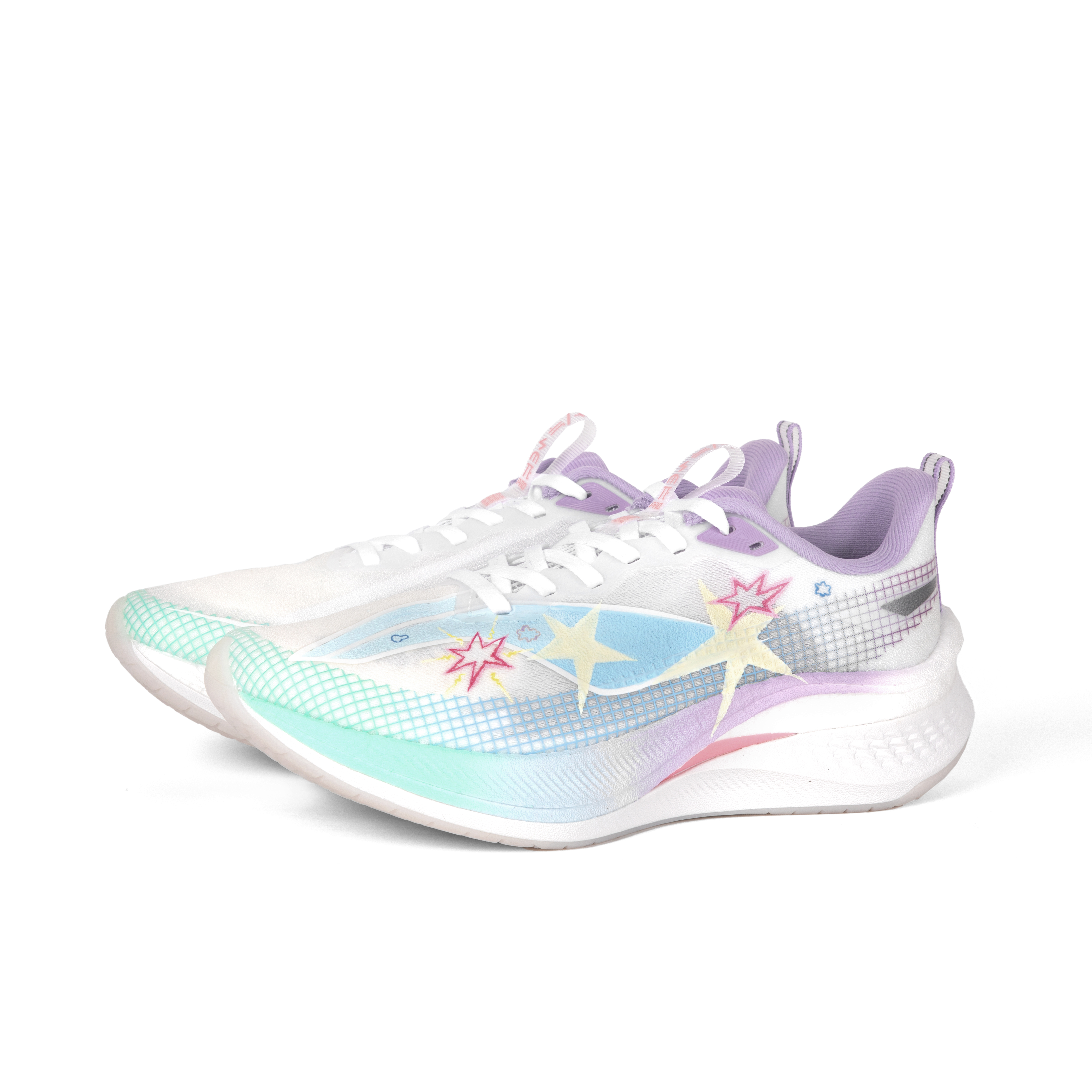 Li Ning Red Hare 7 Pro Cushioning Slip Resistant Low top Casual Running Shoes Unisex White Blue