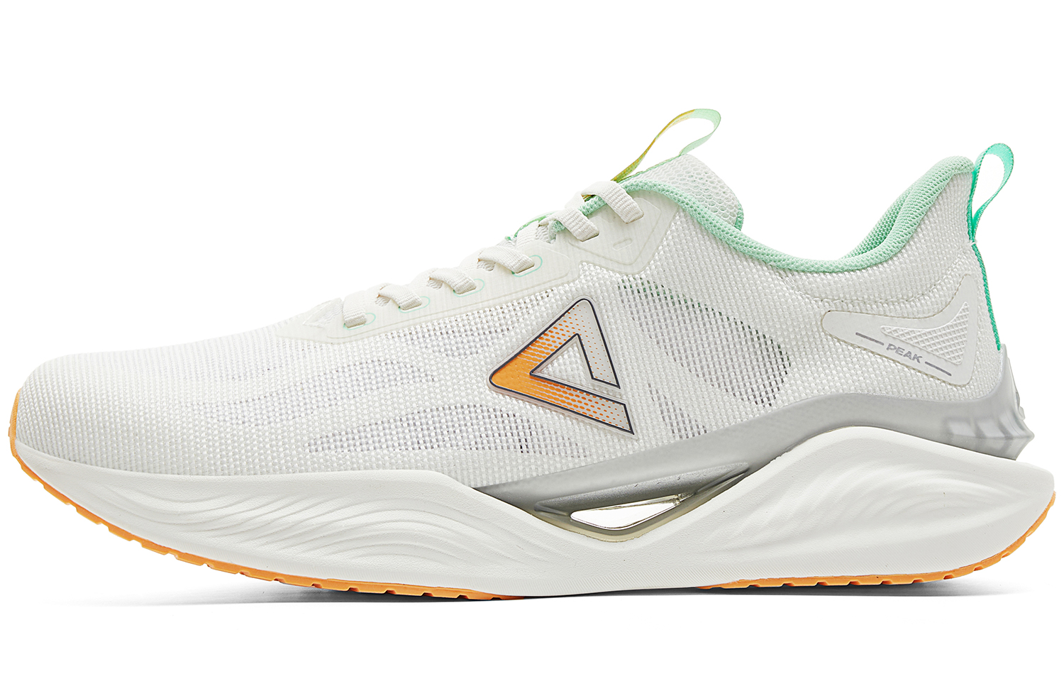PEAK Lightweight Rebound Anti Rollover Low top Running Shoes Men’s Ivory Green