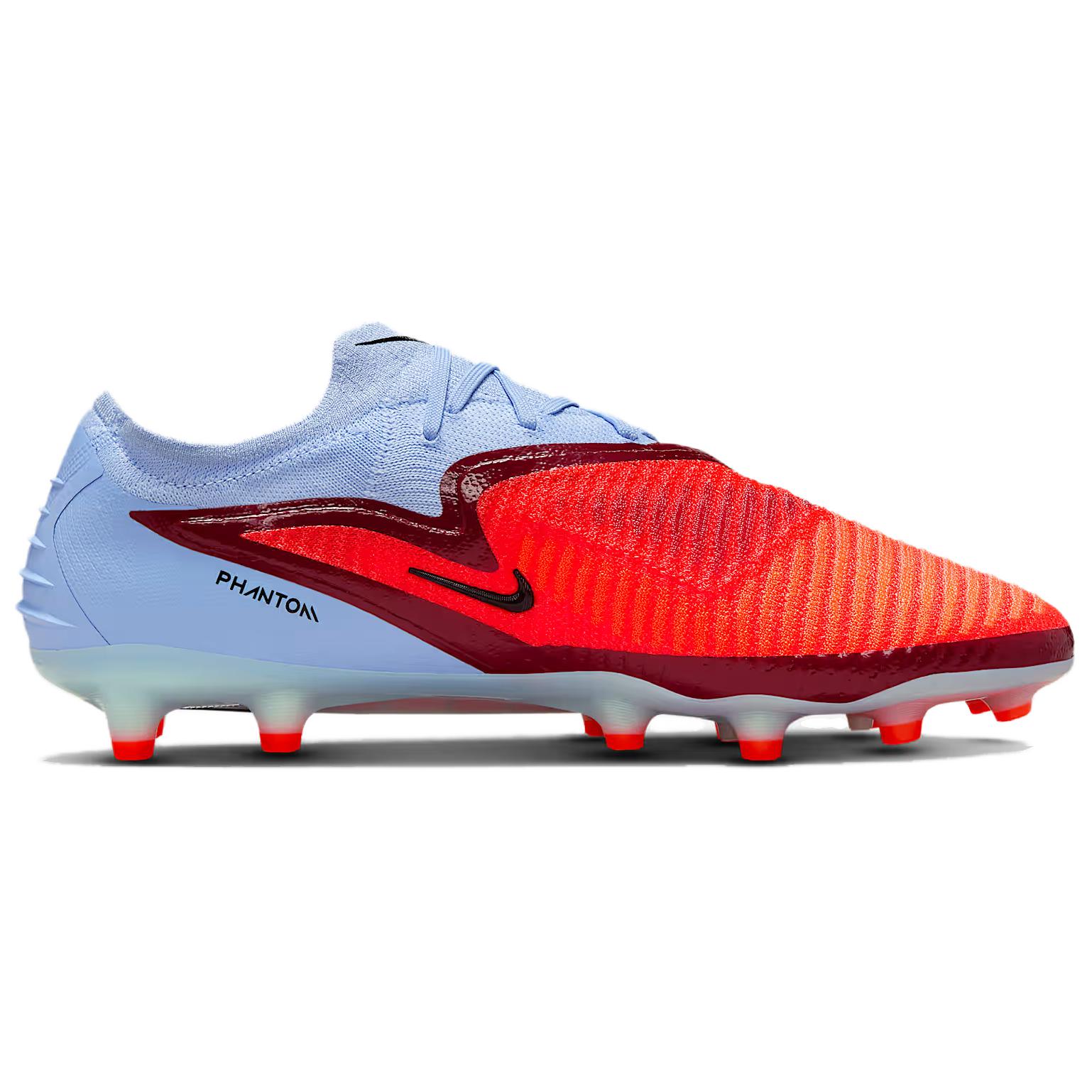 Nike Phantom 6 AG Artificial Ground Synthetic Leather Soccer Shoes Unisex Blue Red