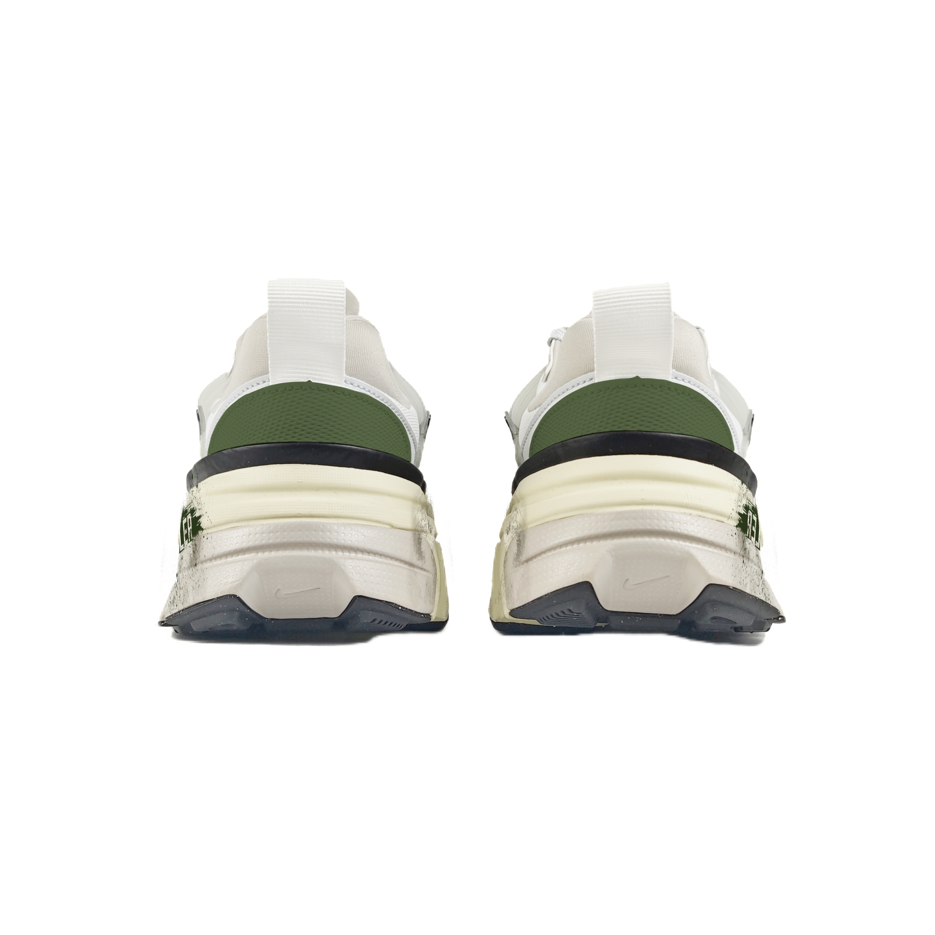 Nike V2K Run Abrasion Resistant Low top Running Shoes Women’s White Green