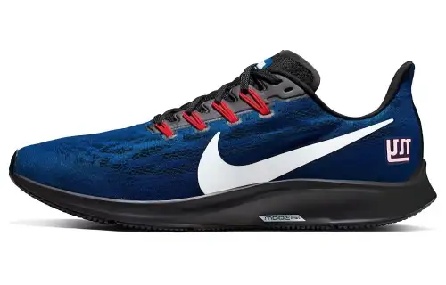 Nike Pegasus 36 round-toe comfortable, shock-absorbing and wear-resistant low-top running shoes for men, black and blue