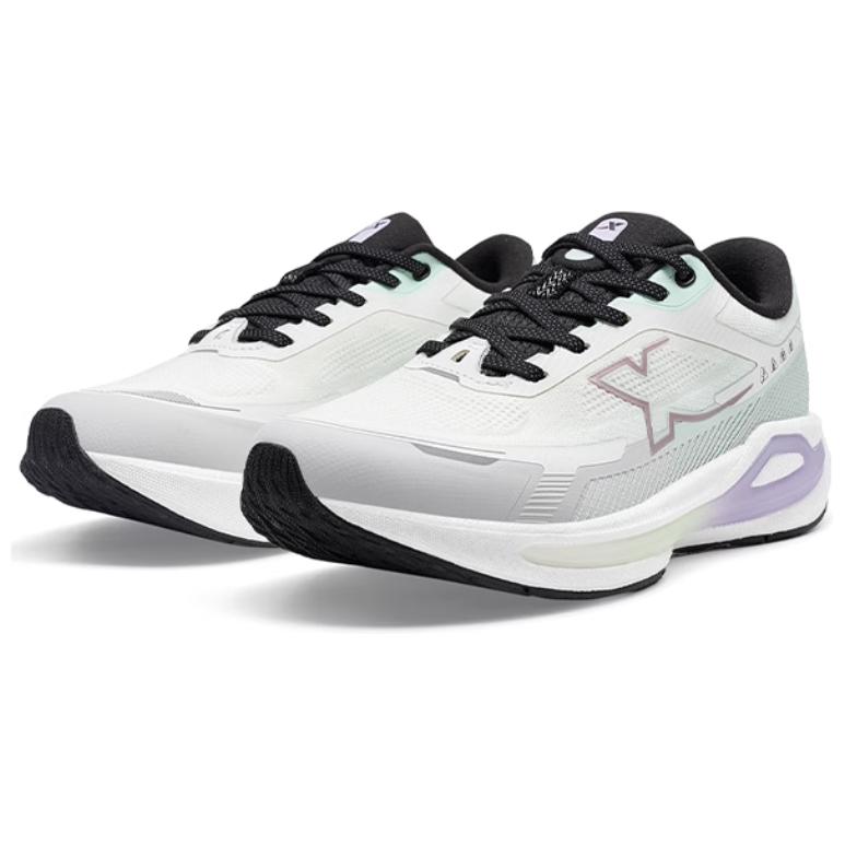 XTEP Starburst 2 Cushioning, Wear Resistant Low top Running Shoes Women’s Beige Purple Green