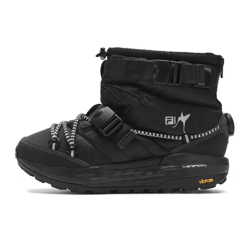 James Jean x FILA BOA EXPLORER 2 Abrasion Resistant Fashion Short Outdoor Boots Men's Black