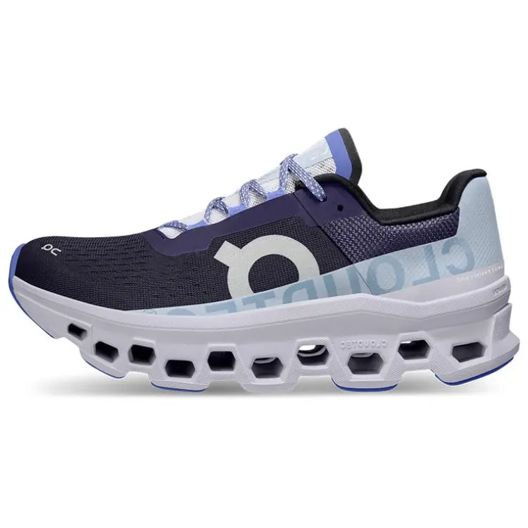On Cloudmonster Fabric Cushioning Slip Resistant Abrasion Resistant Breathable Rebound Low top Casual Running Shoes