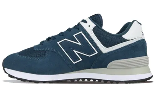 New Balance NB 574 Textile, Synthetic Leather Low top Running Shoes Men's Sea Blue