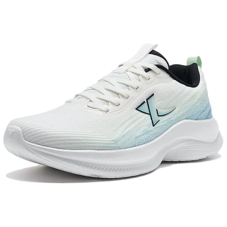 XTEP Breathable And Resilient Low top Running Shoes Men’s White Green Blue