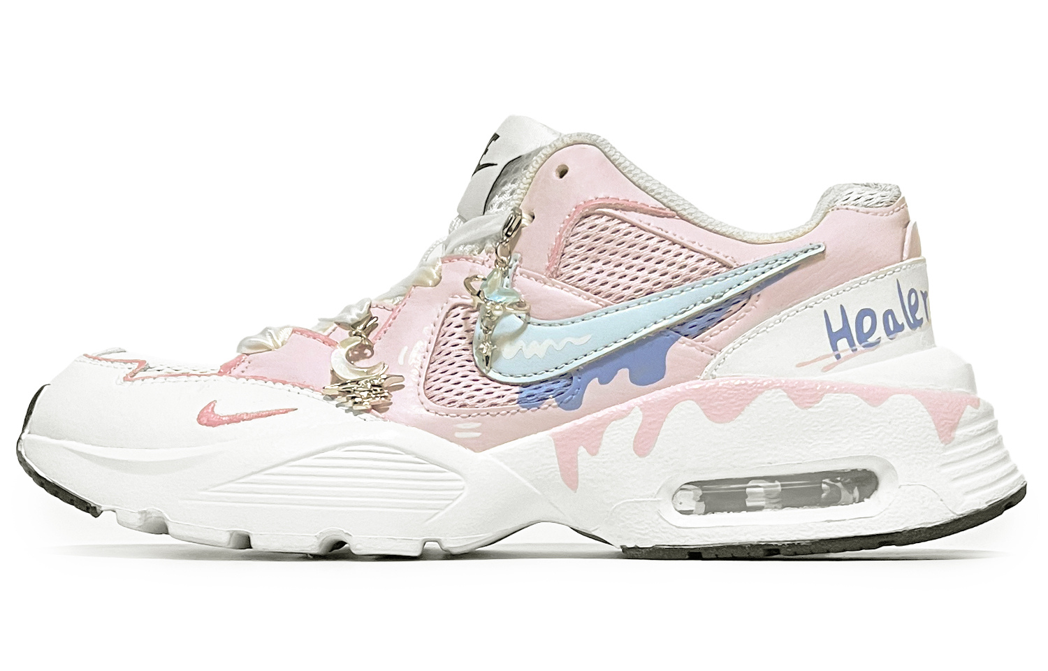 Nike Air Max Fusion Slip Resistant Low top Running Shoes Women’s Pink