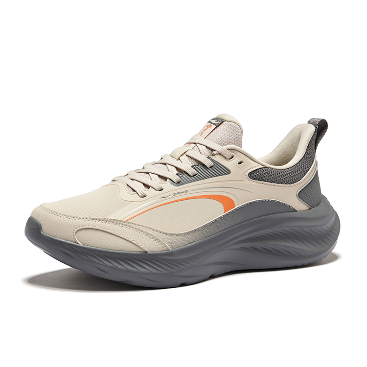 Erke Yun Yi 2 Cushioning Rebound Low top Casual Running Shoes Men’s Pumice Gray Steel Gray