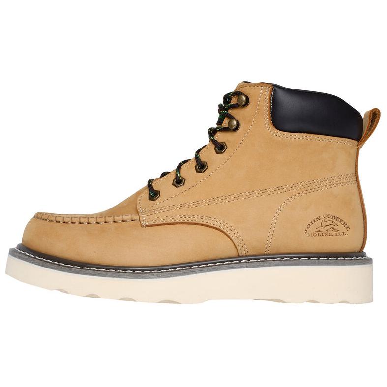 John Deere x Skechers Waterproof And Wear resistant Short Outdoor Boots Men's Wheat Yellow