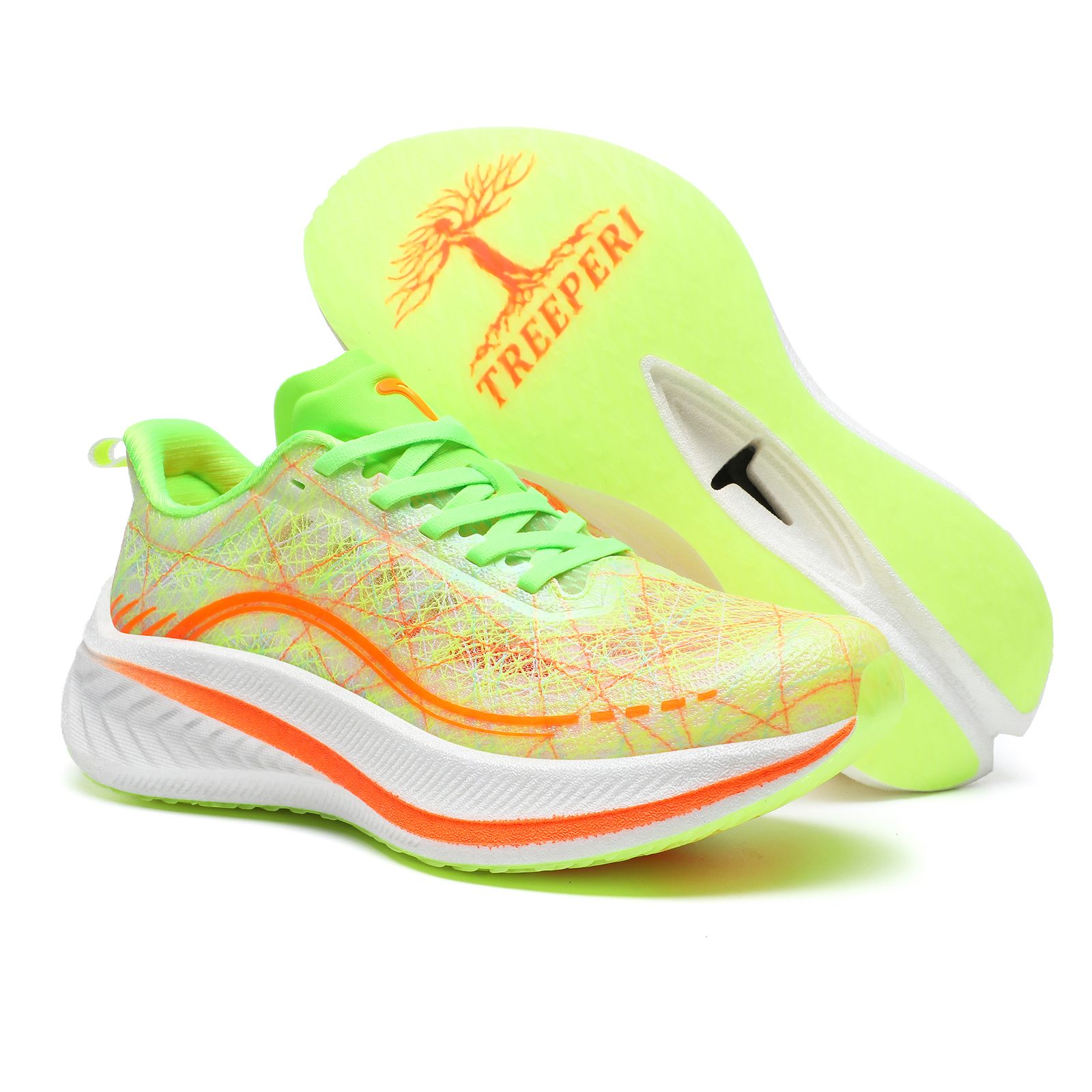TREEPERI Low-Top Training Running Shoes Unisex Yama Green
