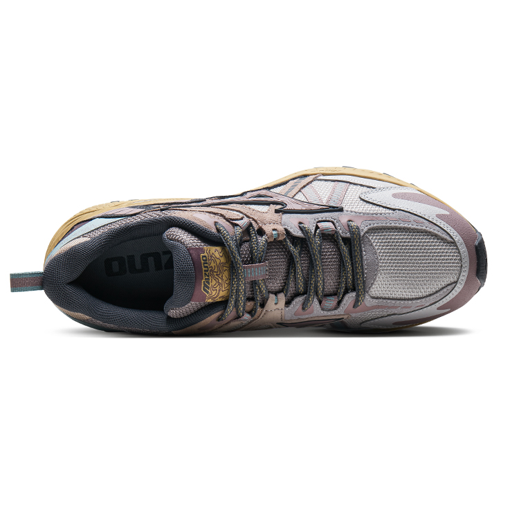 Mizuno Racer Trail Breathable Slip Resistant Abrasion Resistant Low top Running Shoes Unisex Reddish Gray
