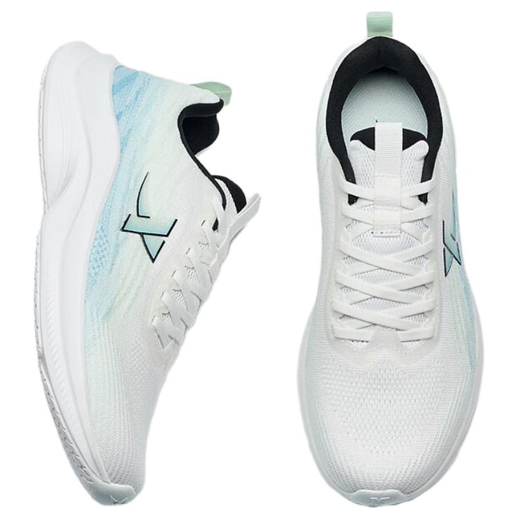 XTEP Breathable And Resilient Low top Running Shoes Men’s White Green Blue