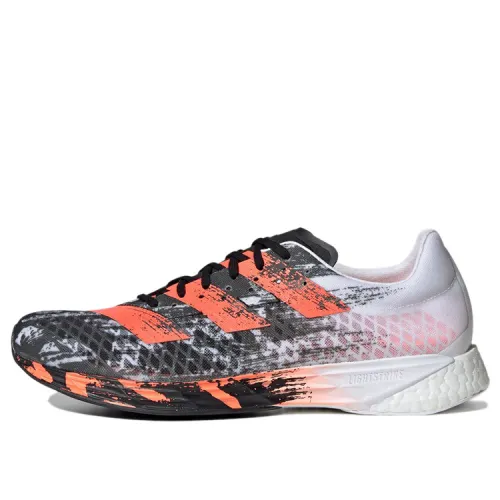 Adidas Adizero Pro Breathable Low top Running Shoes Men's White Black Orange
