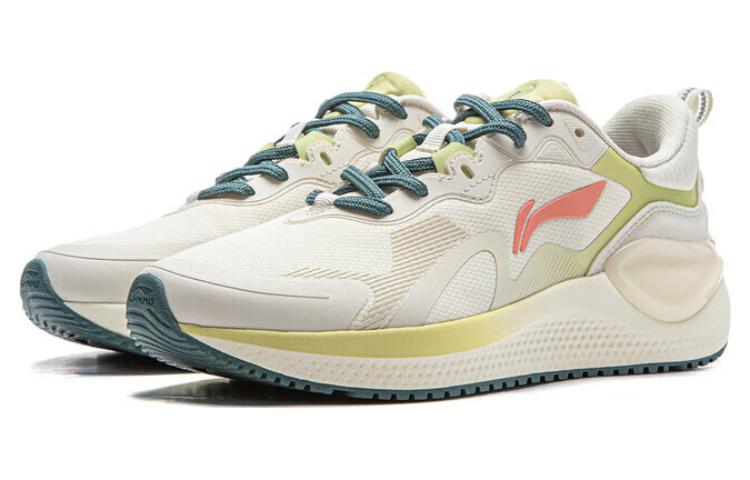 Li Ning Cushioning Breathable Low top Running Shoes Women’s Pearl White