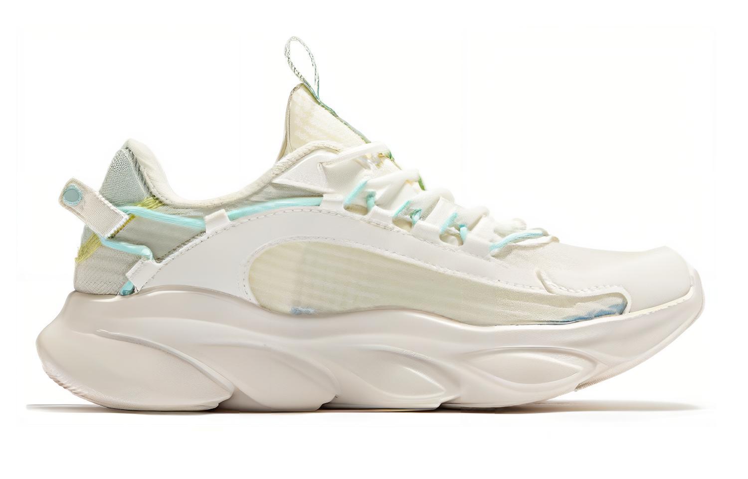 361° Slip Resistant, Abrasion Resistant, Breathable Low top Running Shoes Women’s White Green