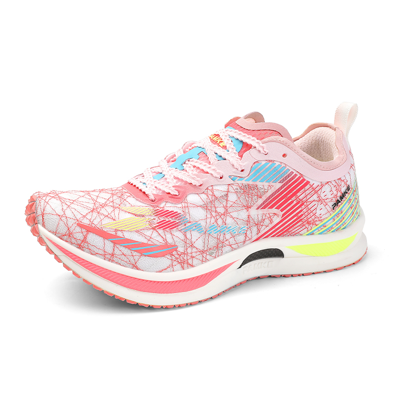 PANKE Low top Supercritical Midsole Track & Field Training Physical Fitness Test Running Shoes Unisex Cherry Pink