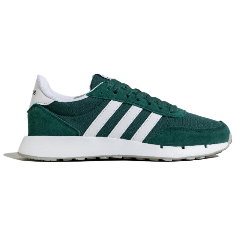 Adidas Run 60s 2.0 Slip Resistant Abrasion Resistant Low top Casual Running Shoes Unisex Green White