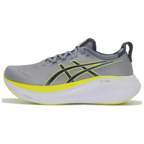 ASICS GEL NIMBUS 27 Breathable Long Distance Running Sprint Running Shoes Men's Gray