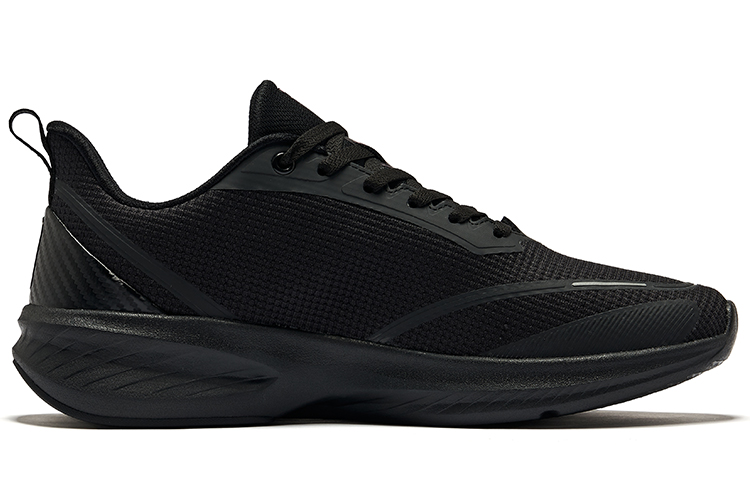 Erke Cushioning Breathable Low top Sprint Running Shoes Men’s Jet Black