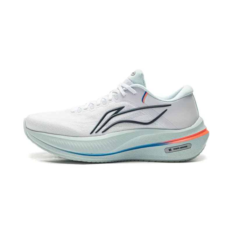 LiNing Li Ning Yueying 5 Fashionable and Versatile Soft Rebound Lightweight Thick Sole TPU Jacquard Low-top Rubber EVA Casual Long-distance and Sprint Running Shoes Men's Standard White