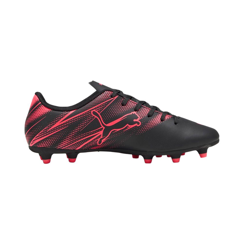 PUMA Attacanto AG Artificial Ground FG Firm Ground Abrasion Resistant Soccer Shoes Men’s Black Red
