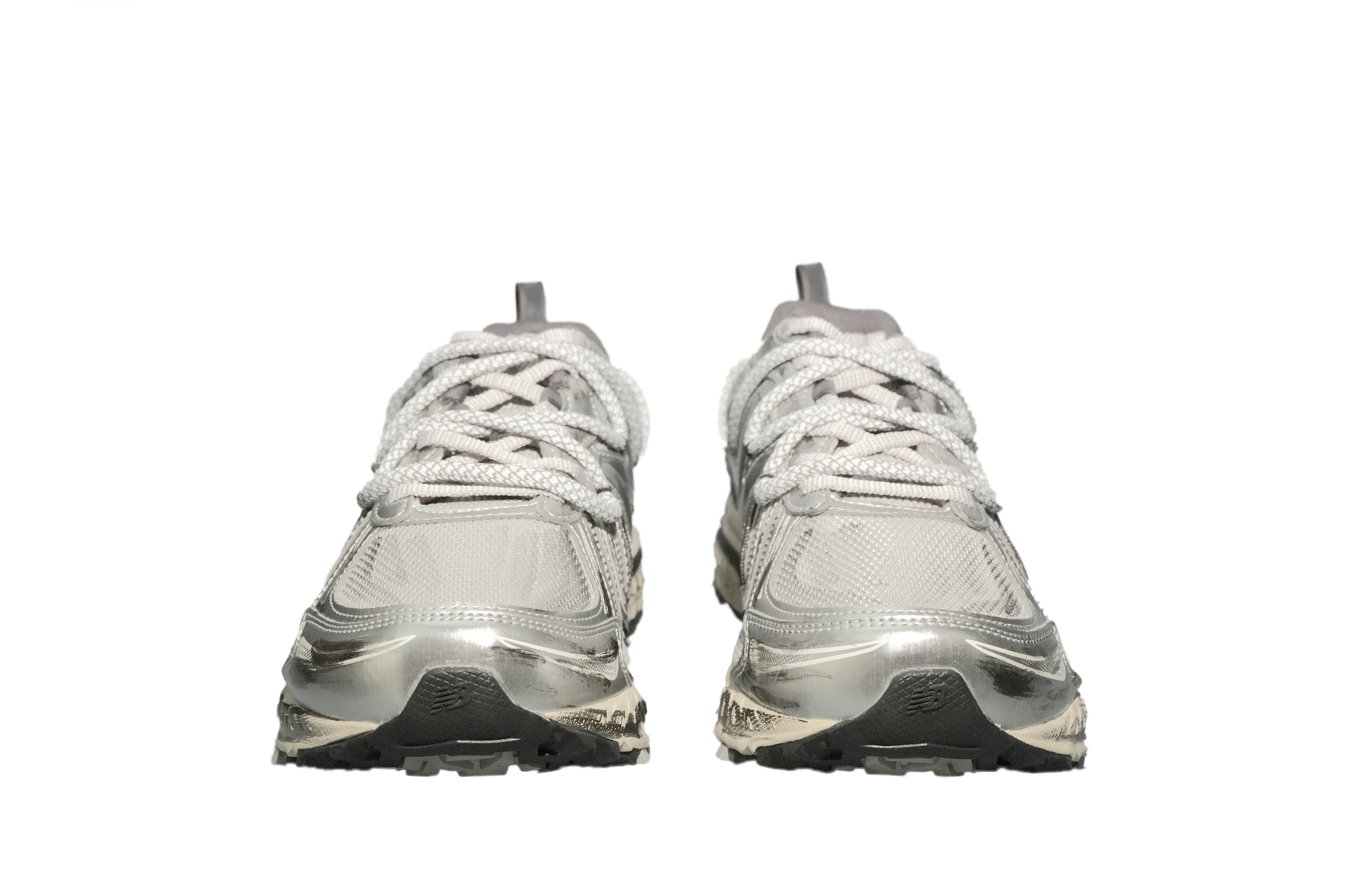 New Balance NB 410 V5 Abrasion Resistant Low top Running Shoes Unisex Silver Black