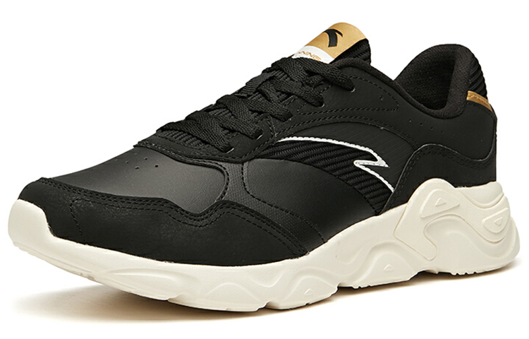 Anta Breathable And Lightweight Low top Running Shoes Men’s Black White Fashion