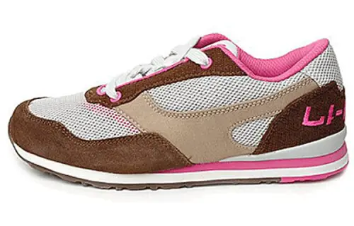 Li Ning Comfortable Cushioning Slip Resistant Abrasion Resistant Low top Running Shoes Women's Rose Umber