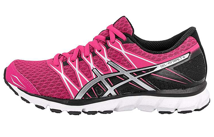 ASICS Gel Attract Running Shoes Men's Low Top Pink/Black