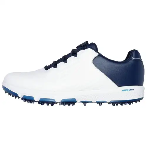 Skechers GO GOLF PRO 6 SL Abrasion Resistant Low top Golf Shoes Men's White Blue