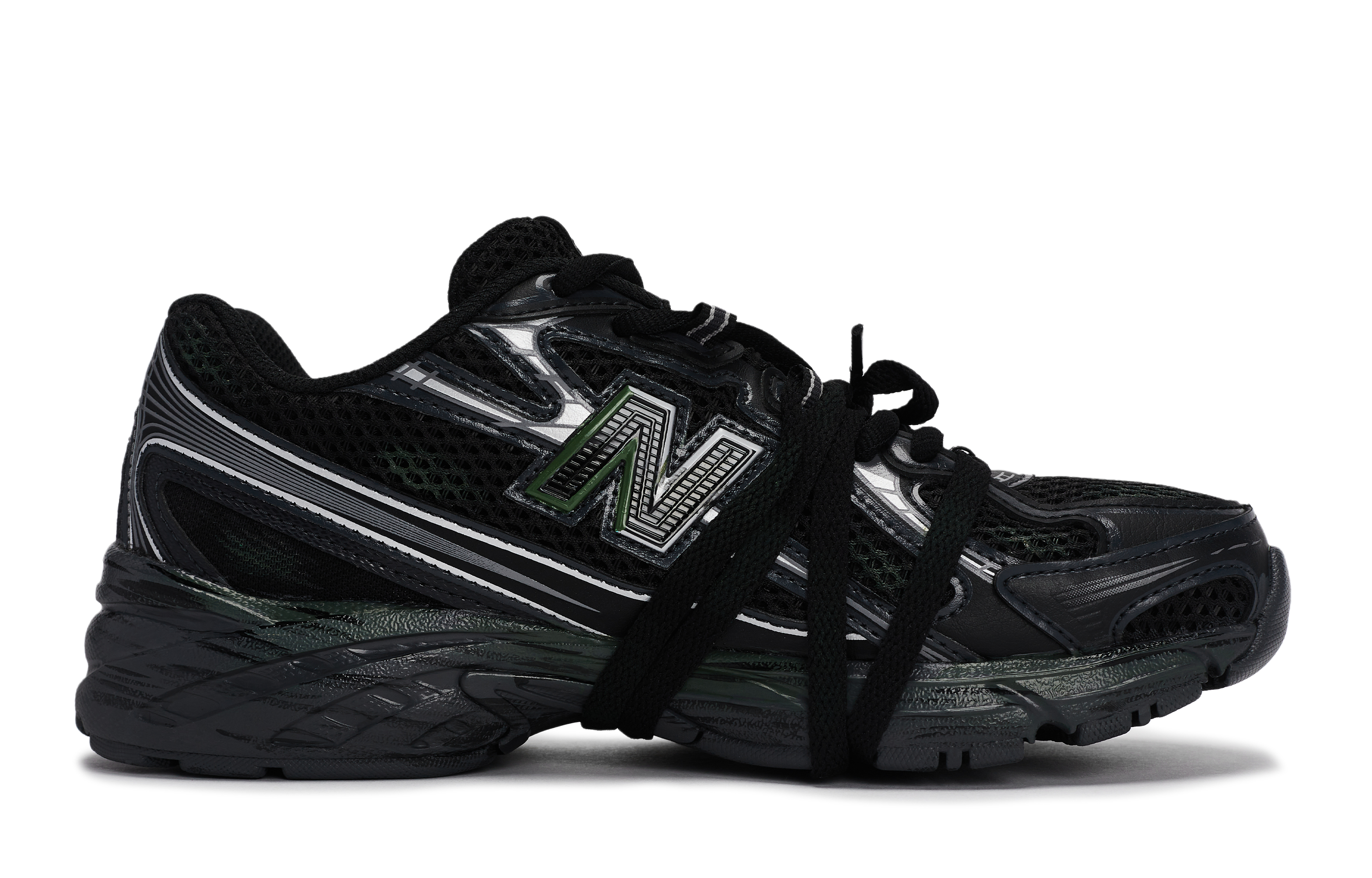 New Balance NB 740 Abrasion Resistant Abrasion Resistant Low top Running Shoes Unisex Black Silver Green